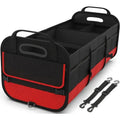 95L Foldable Car Trunk Organizer with Adjustable Compartments and Storage Pockets