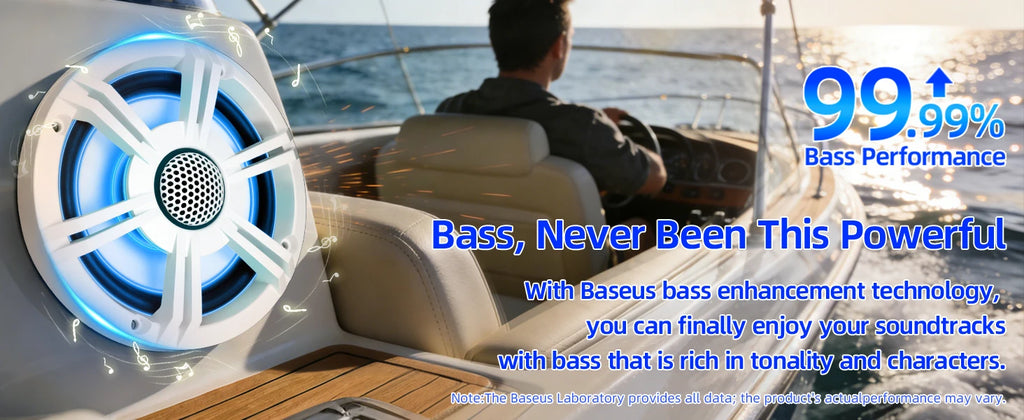 6.5 Inch Marine Coaxial Boat Speaker IPX6 Waterproof UV Resistant 2 Way Audio Speaker 1 Piece