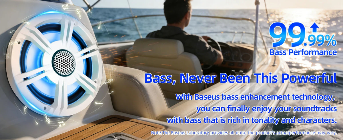 6.5 Inch Marine Coaxial Boat Speaker IPX6 Waterproof UV Resistant 2 Way Audio Speaker 1 Piece