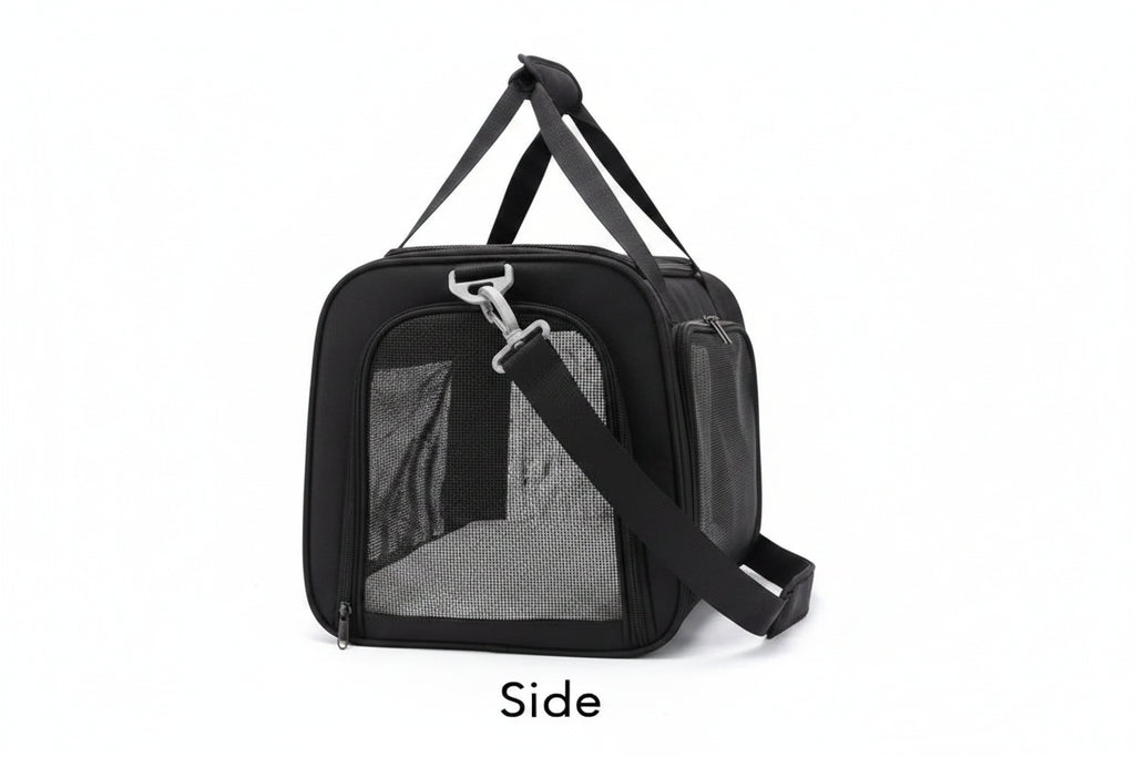 Portable Pet Carrier Travel Bag with Mesh Ventilation for Cats and Small Dogs