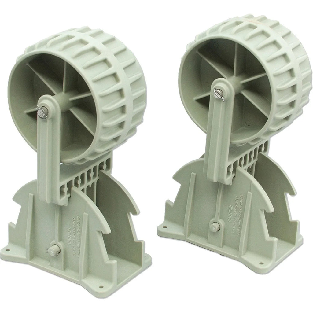 Heavy Duty Inflatable Boat Launching Wheels Flip Up Marine Trolley Wheels for Dinghy and Tender