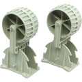 Heavy Duty Inflatable Boat Launching Wheels Flip Up Marine Trolley Wheels for Dinghy and Tender