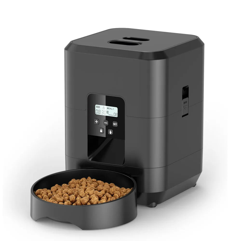 Automatic Pet Feeder with LCD Timer 2L Food Dispenser for Cats and Small Dogs