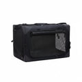 Foldable Soft Pet Travel Crate with Cushion and Carry Handles for Dogs and Cats