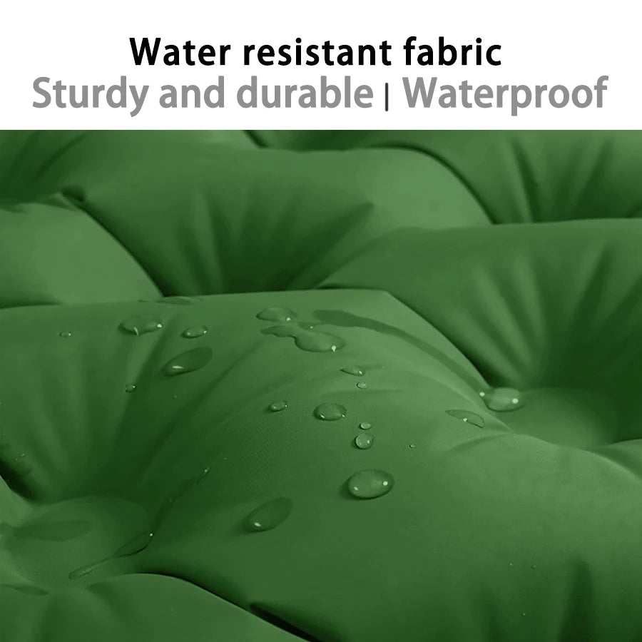 Double Inflatable Camping Mat with Built-In Foot Pump, Waterproof Outdoor Air Bed