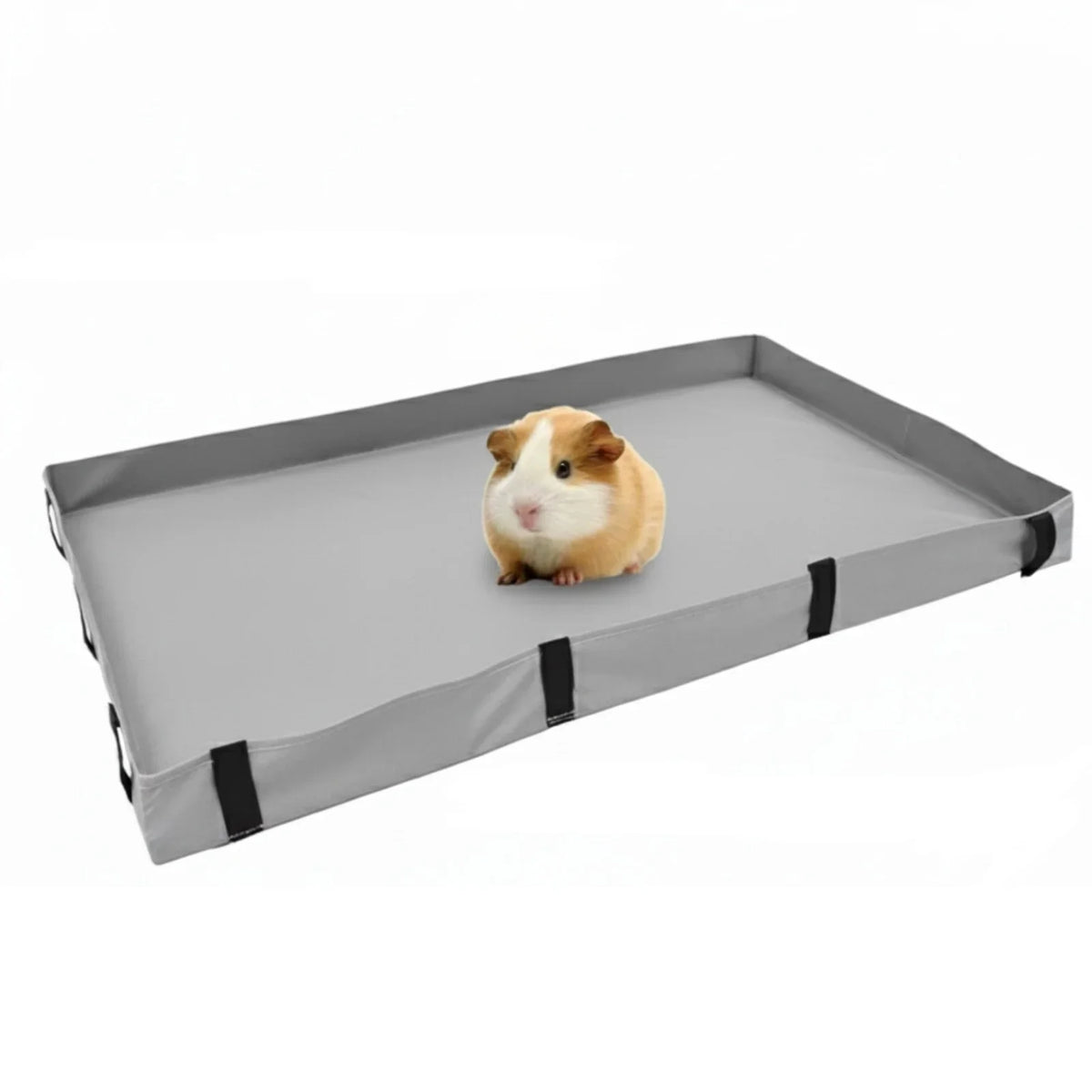 Foldable Waterproof Guinea Pig Cage Liner with Raised Edges for Rabbits and Small Pets