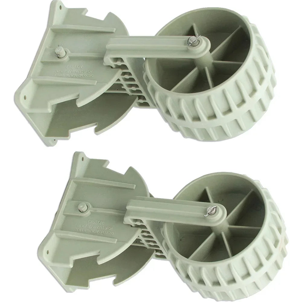 Heavy Duty Inflatable Boat Launching Wheels Flip Up Marine Trolley Wheels for Dinghy and Tender