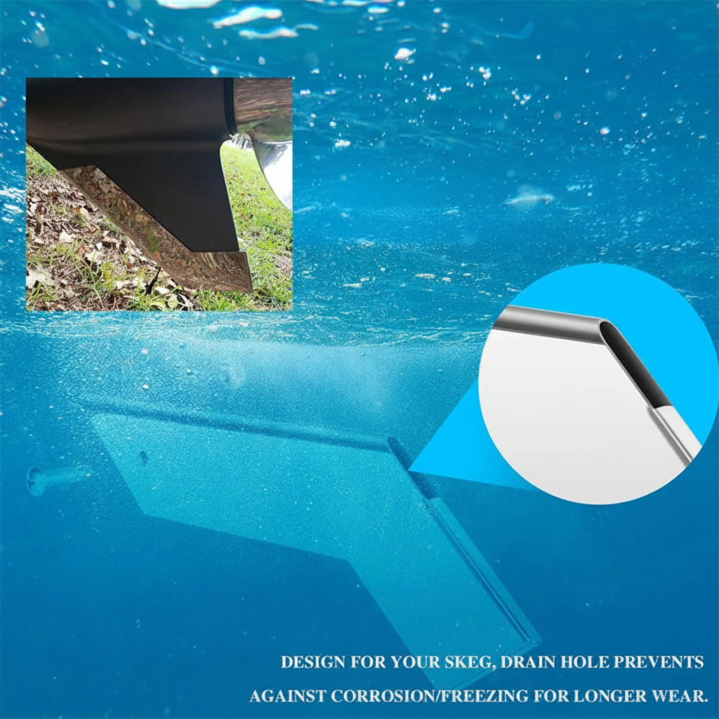 Heavy Duty Marine Skeg Guard 316 Stainless Steel Outboard Motor Skeg Protector