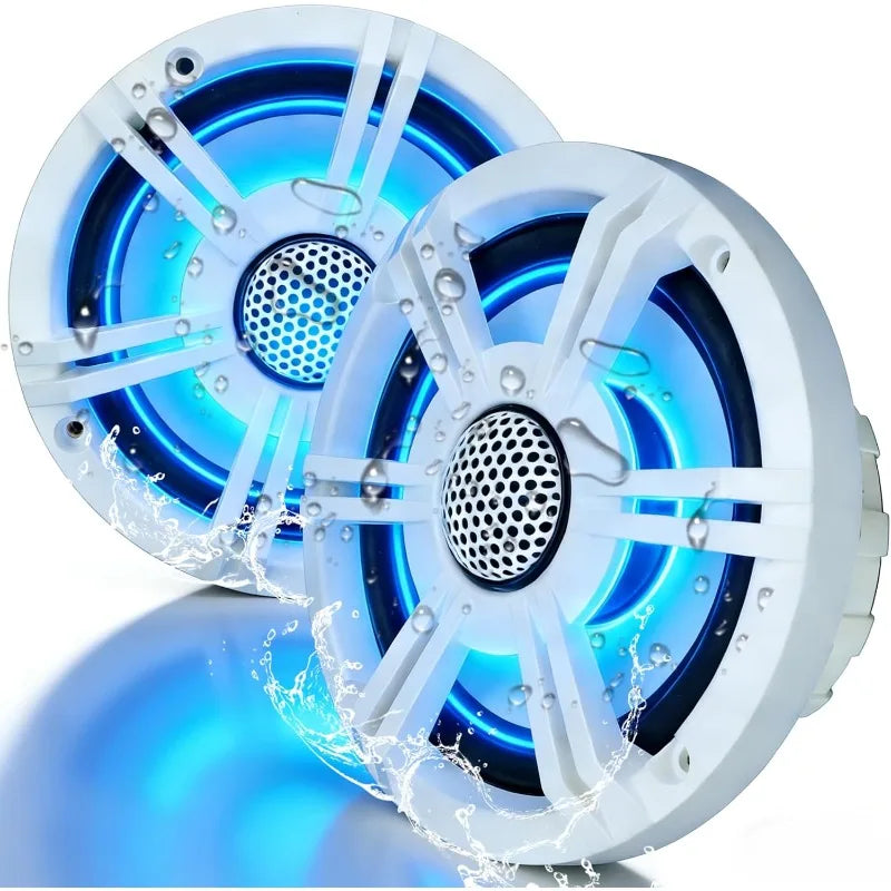 6.5 Inch Marine Coaxial Boat Speaker IPX6 Waterproof UV Resistant 2 Way Audio Speaker 1 Piece