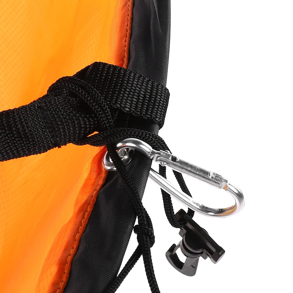 Foldable Kayak Wind Sail Waterproof Nylon Sail with Transparent Window and Storage Bag