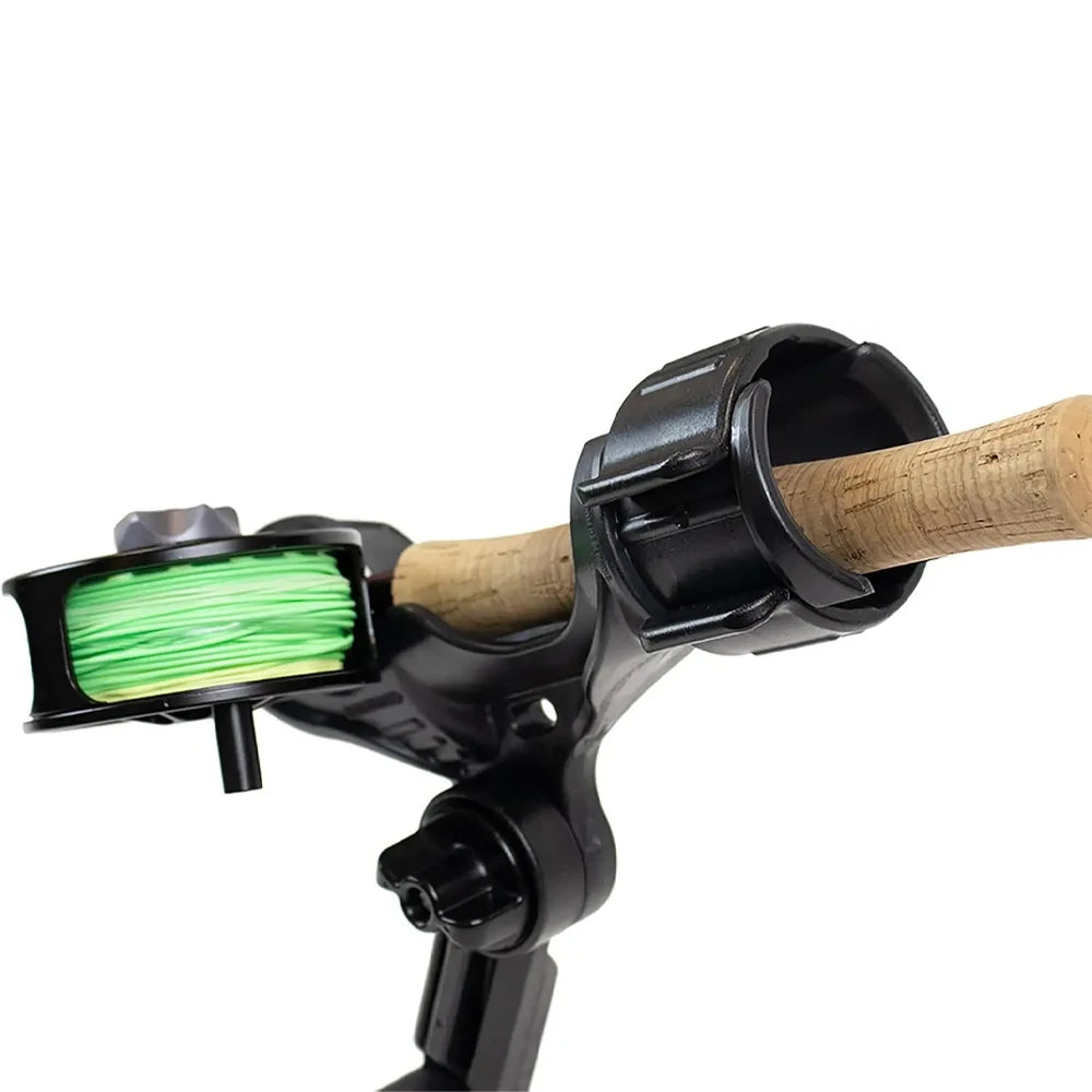 Fishing Rod Holder Track Mount Adjustable Kayak and Boat Rod Holder with Locking System