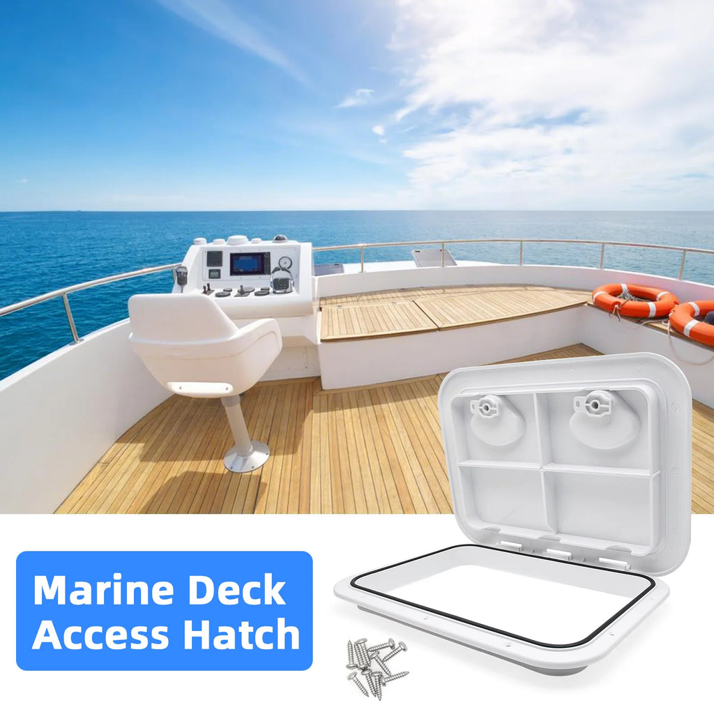 Marine Deck Access Hatch Cover 420 x 290mm Waterproof ABS Inspection Hatch for Boat Yacht