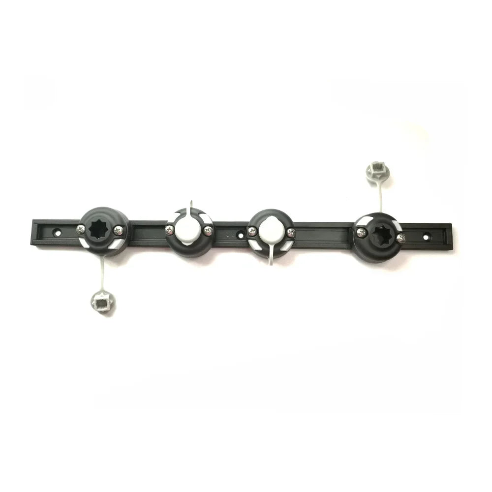 Kayak Track Rail System with 4 Rod Holder Mount Bases Adjustable Fishing Accessory Kit