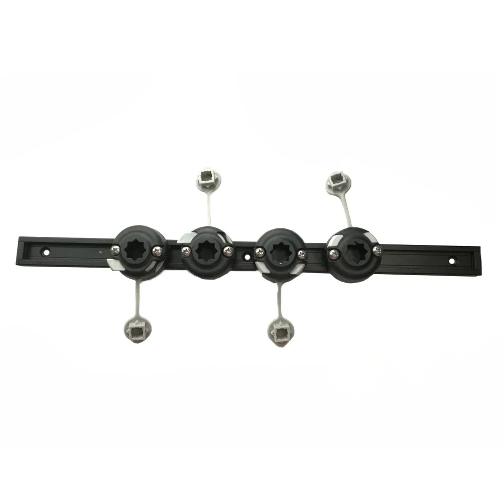 Kayak Track Rail System with 4 Rod Holder Mount Bases Adjustable Fishing Accessory Kit