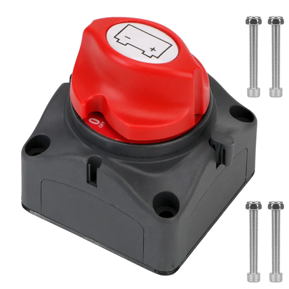 Heavy Duty Battery Selector Isolator Switch 12V-60V for Boat RV Truck and Marine Power Systems