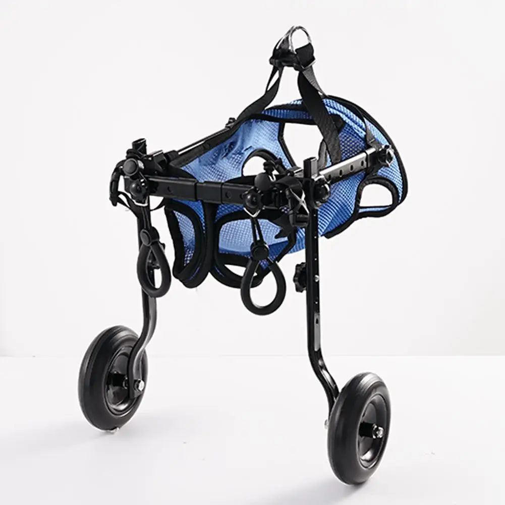 Adjustable Rear Support Dog Wheelchair with Wheels Lightweight Pet Mobility Cart for Small Dogs