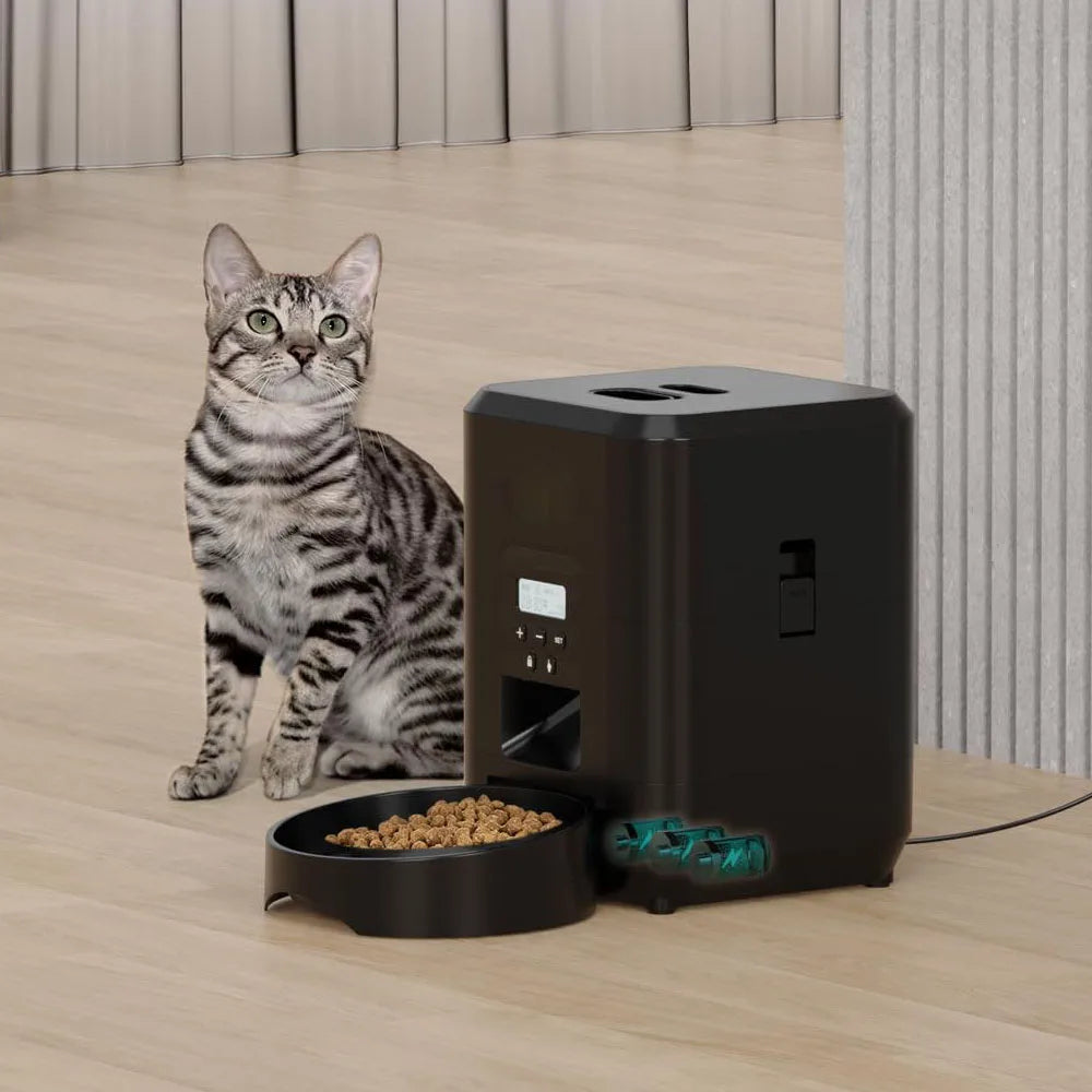 Smart WiFi Pet Feeder with App Control 2L Automatic Cat & Dog Food Dispenser