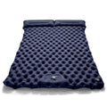 Double Inflatable Camping Mat with Built-In Foot Pump, Waterproof Outdoor Air Bed