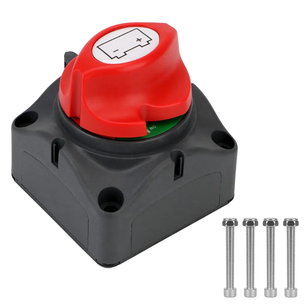 Heavy Duty Battery Selector Isolator Switch 12V-60V for Boat RV Truck and Marine Power Systems