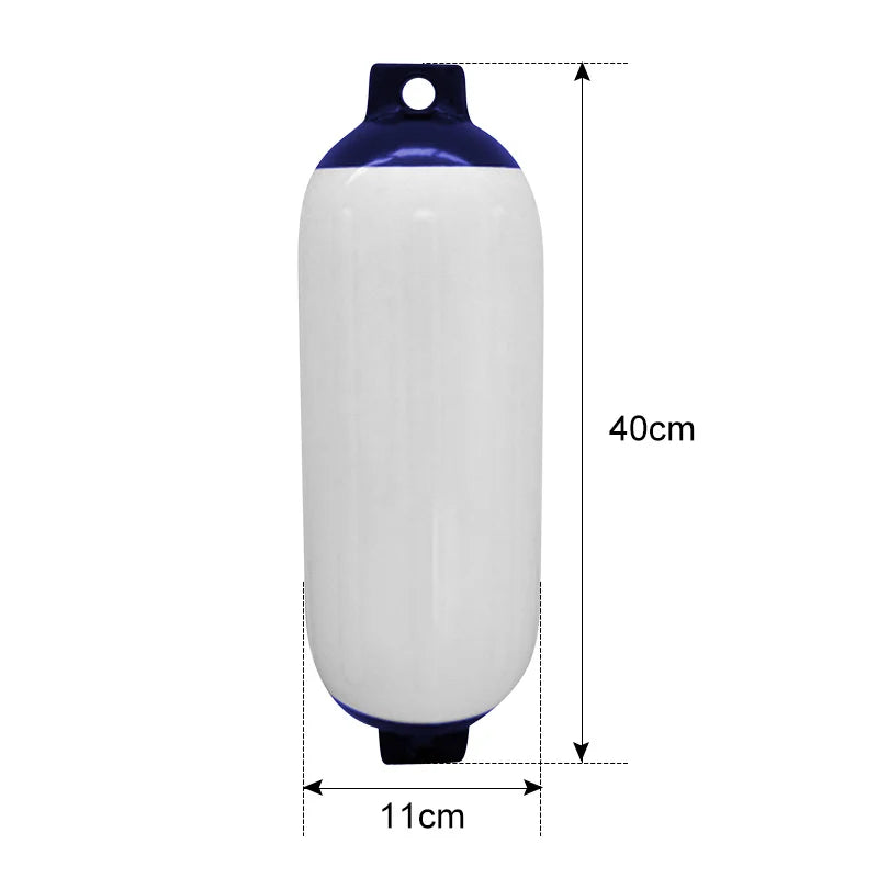 2-Pack Inflatable Boat Fenders, Heavy Duty PVC Dock Bumpers with Ropes