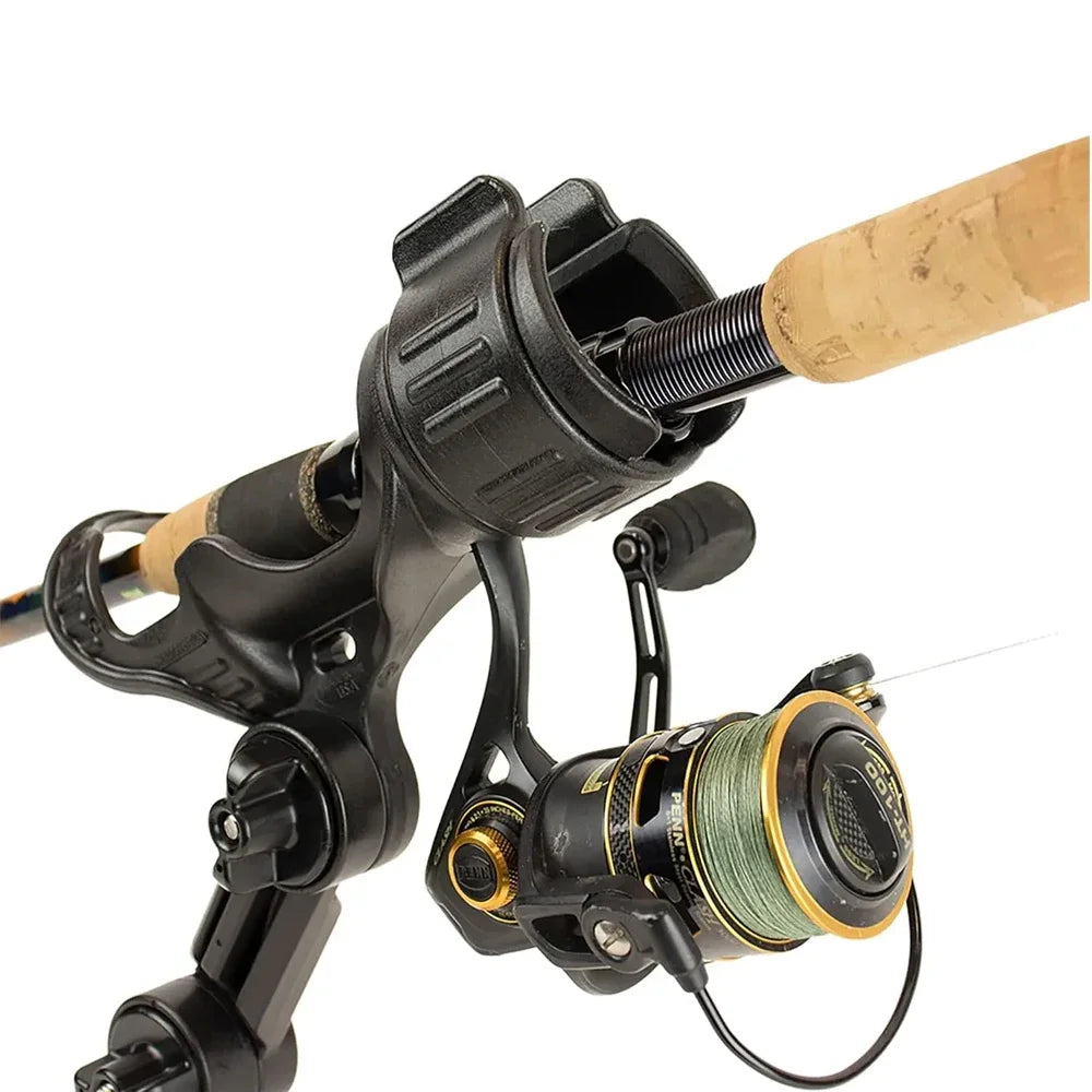 Fishing Rod Holder Track Mount Adjustable Kayak and Boat Rod Holder with Locking System