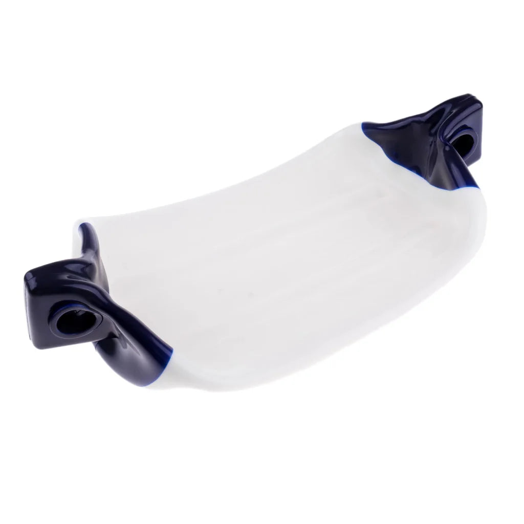 2-Pack Inflatable Boat Fenders, Heavy Duty PVC Dock Bumpers with Ropes