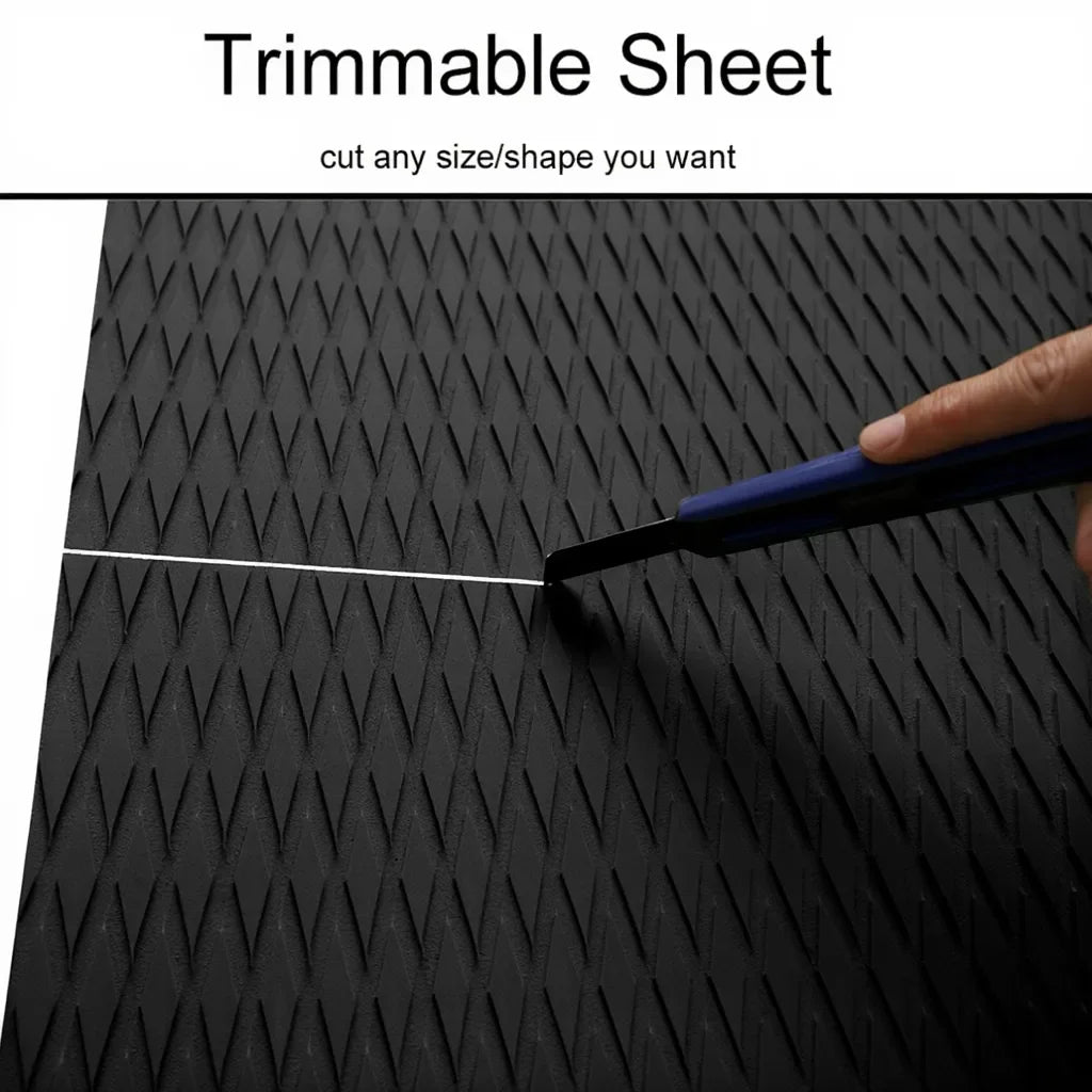 2400 x 600mm EVA Traction Pad Self Adhesive Non Slip Deck Grip for Surfboard SUP and Kayak