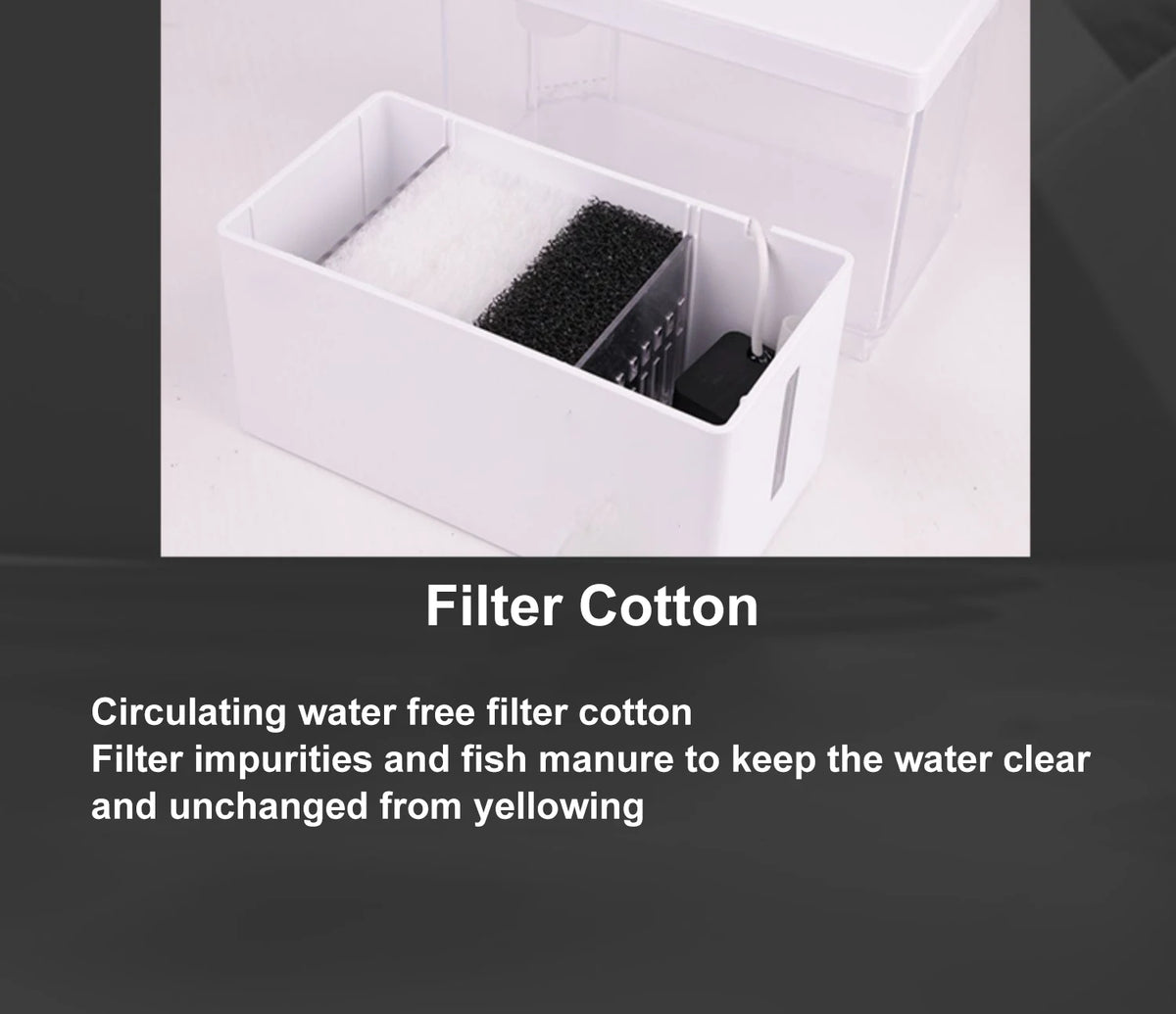 3L USB Powered Mini Aquarium Fish Tank with LED Light, Bottom Filtration and Planter