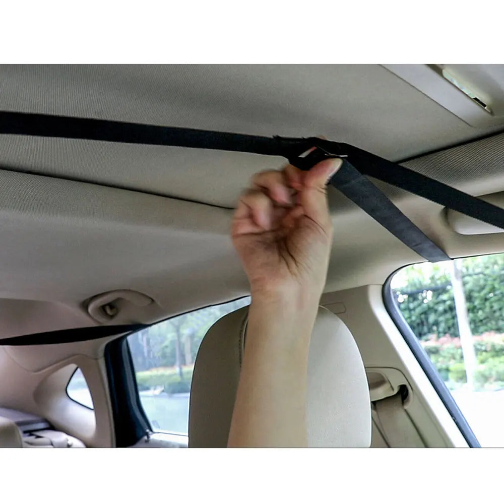 Soft Roof Rack Pads with Tie-Down Straps for Kayaks and Surfboards