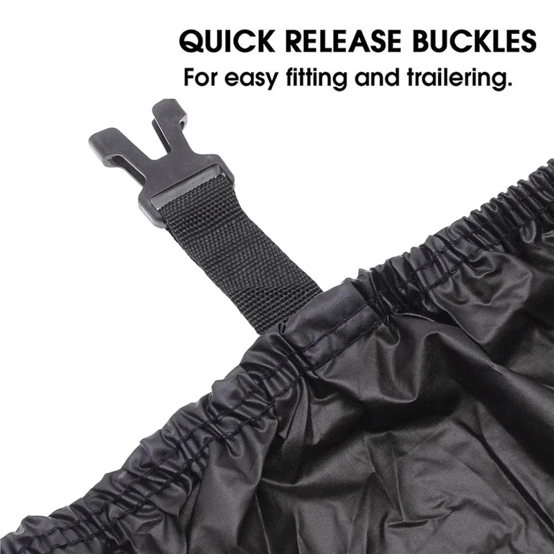 Waterproof Trailerable Boat Cover Heavy Duty Marine Storage Cover with Storage Bagr