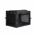 Foldable Soft Pet Travel Crate with Cushion and Carry Handles for Dogs and Cats