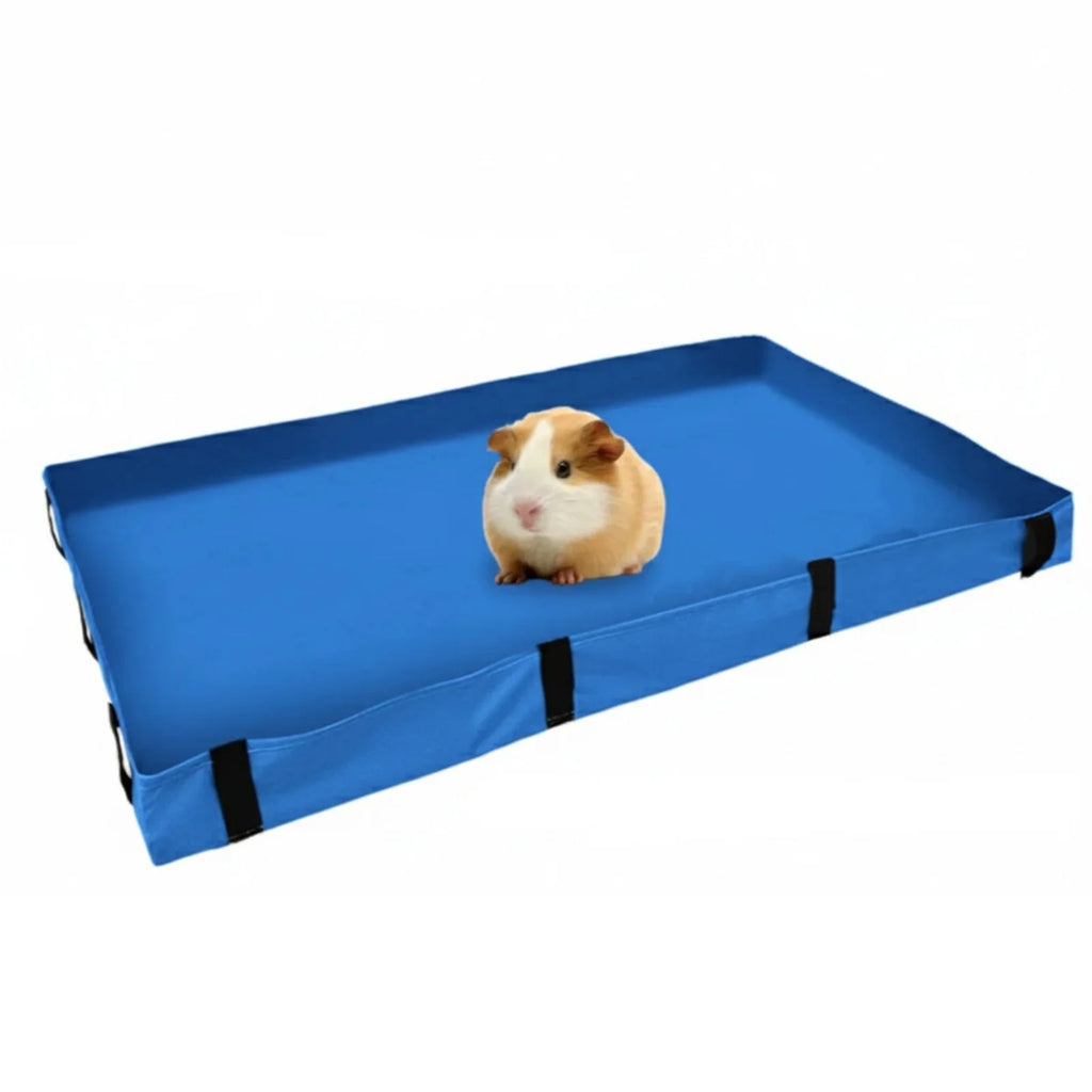 Foldable Waterproof Guinea Pig Cage Liner with Raised Edges for Rabbits and Small Pets
