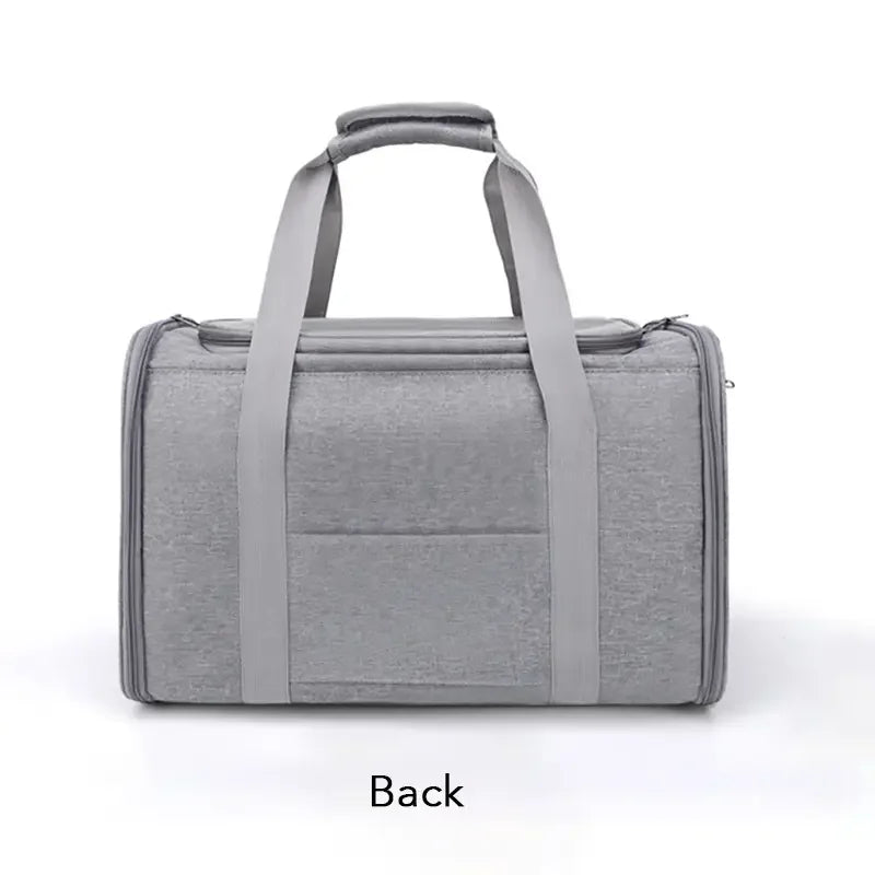 Portable Pet Carrier Travel Bag with Mesh Ventilation for Cats and Small Dogs