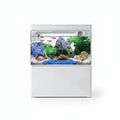3L USB Powered Mini Aquarium Fish Tank with LED Light, Bottom Filtration and Planter