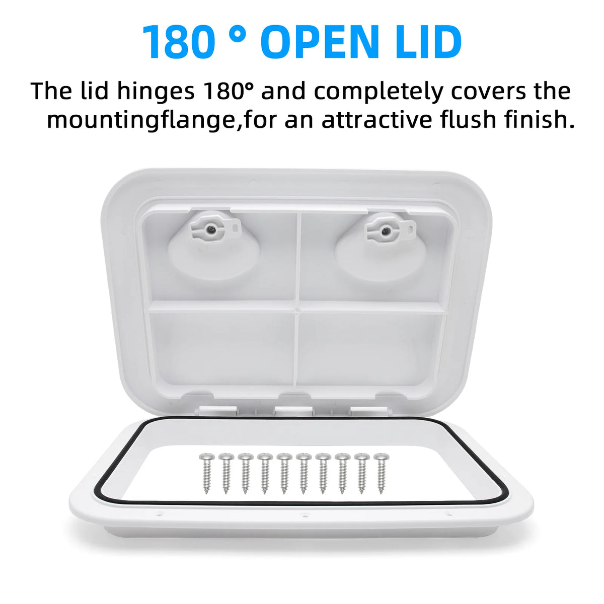 Marine Deck Access Hatch Cover 420 x 290mm Waterproof ABS Inspection Hatch for Boat Yacht