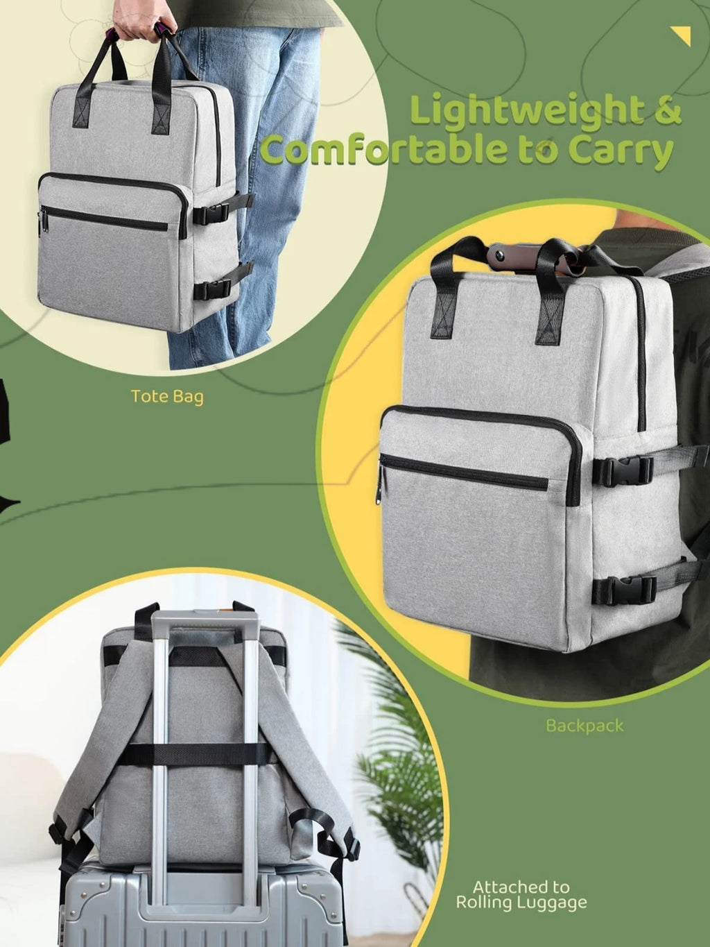 Portable Pet Travel Backpack Set with Food Containers and Collapsible Bowls