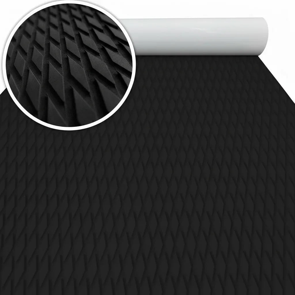 2400 x 600mm EVA Traction Pad Self Adhesive Non Slip Deck Grip for Surfboard SUP and Kayak