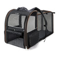 Expandable Pet Carrier Backpack with Mesh Ventilation for Cats and Dogs